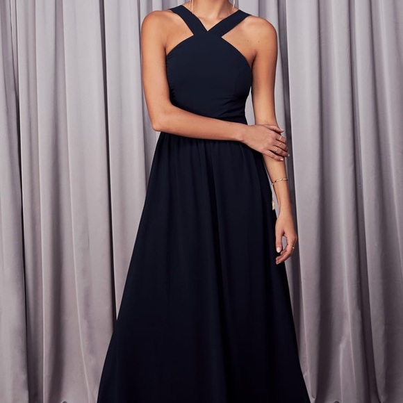 Lulus Air of Romance Maxi Dress in Navy - Picture 5 of 6